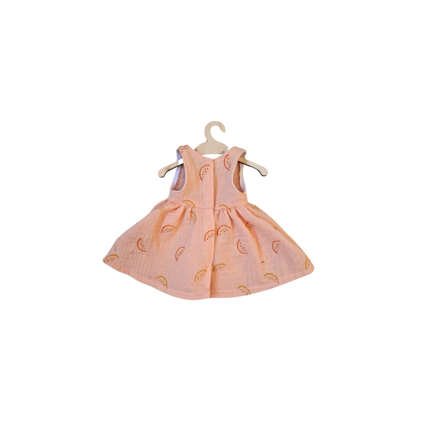 Hollie poppenjurk - summer sweet melon - 34 cm
