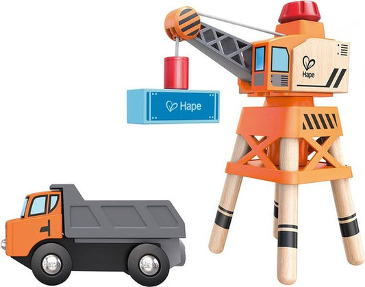 Hape houten hijskraan