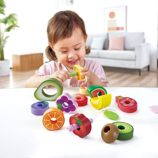 Hape houten fruit rijgkralen