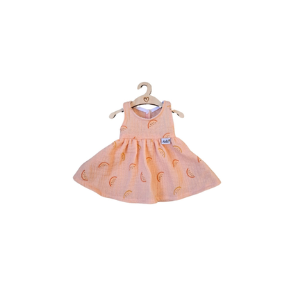 Hollie poppenjurk - summer sweet melon - 34 cm