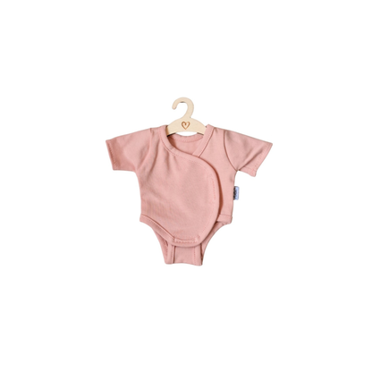 Hollie poppenromper - dusty rose - 34 cm
