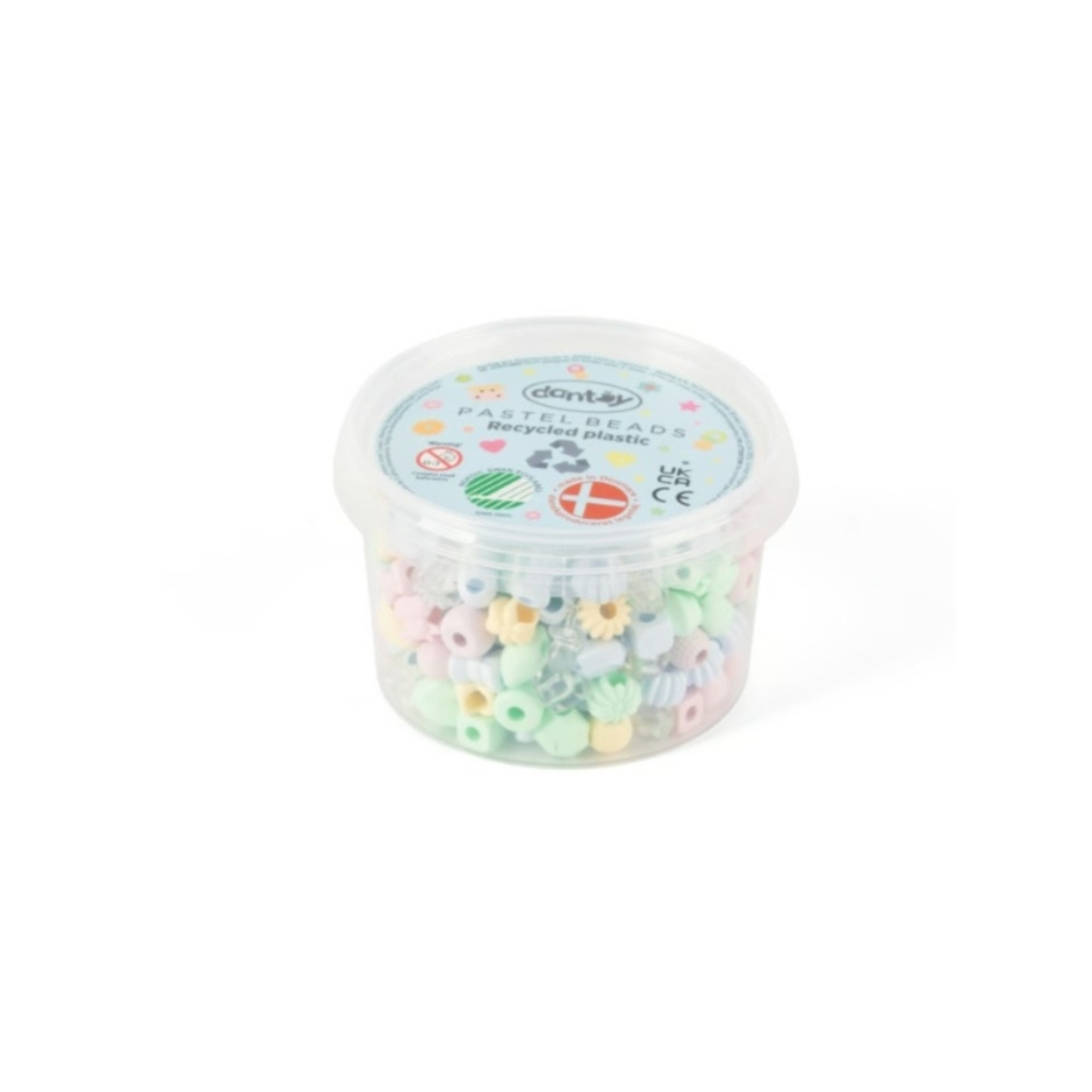 Dantoy pastel kralen 280 st. In emmer