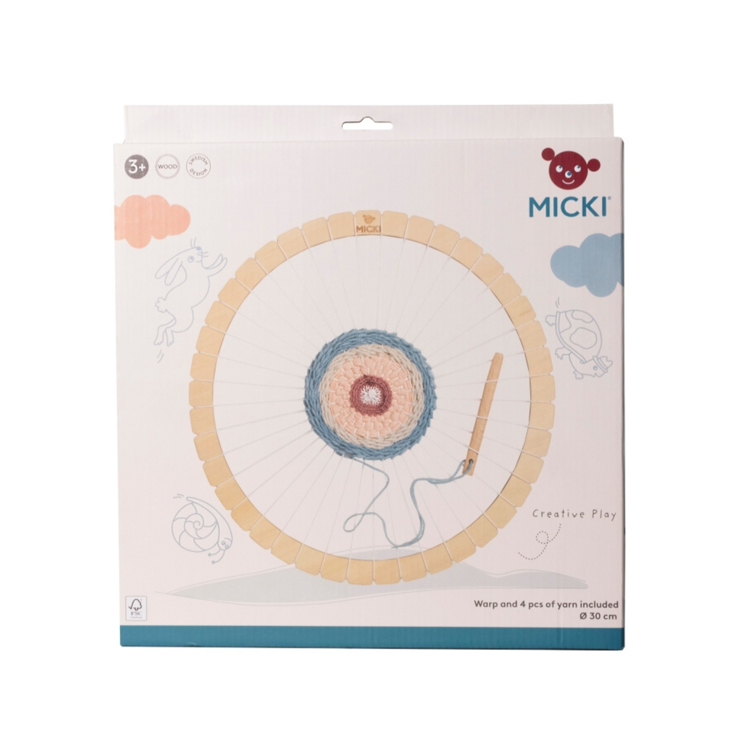 Micki houten weefraam - rond