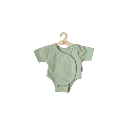 Hollie poppenromper - old green - 34 cm