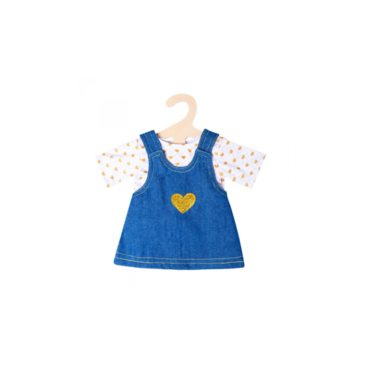 Heless spijkerjurk met t-shirt (28-35 cm)