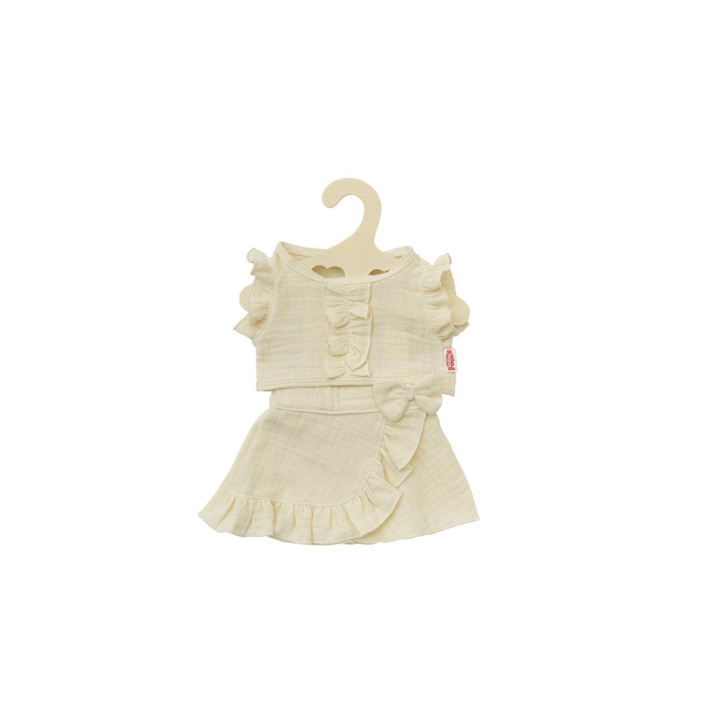 Heless wikkelrok met top - ecru (28-35 cm)