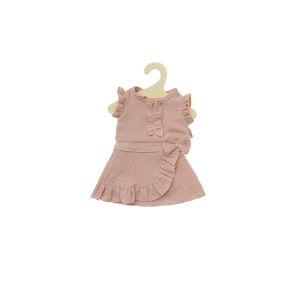 Heless wikkelrok met top - rosé (28-35 cm)