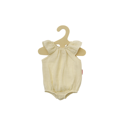 Helless poppenrompertje met ruches ecru (28-35 cm)