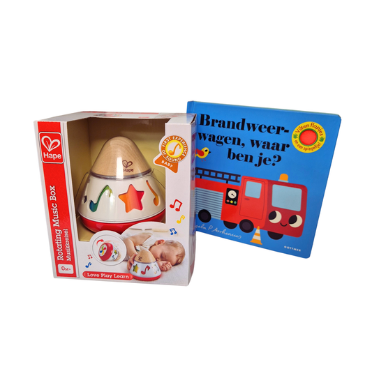 Muziek & Brandweer Cadeaubundel | Kraamcadeau Baby