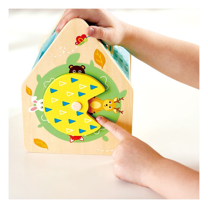 Hape houten vormenstoof - dierenhuis