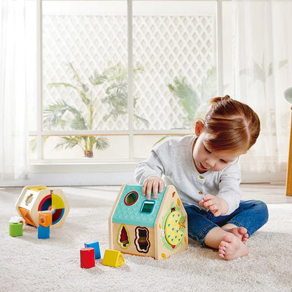 Hape houten vormenstoof - dierenhuis