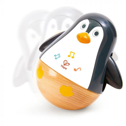 Hape wiebelende pinguïn familie