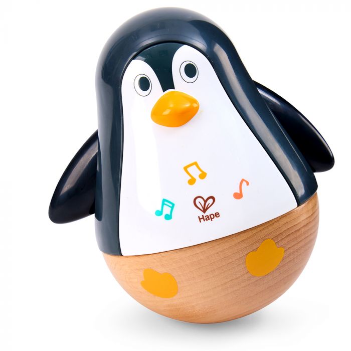 Hape wiebelende pinguïn familie