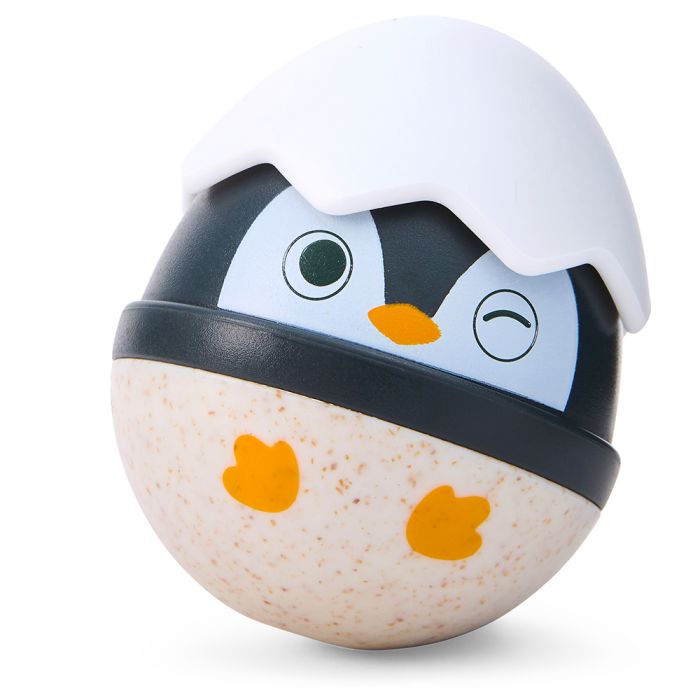 Hape wiebelende pinguïn familie
