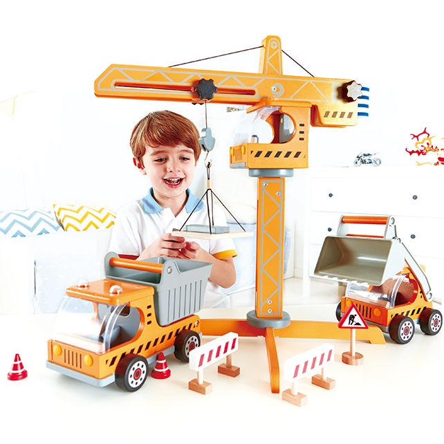 Hape houten hijskraan