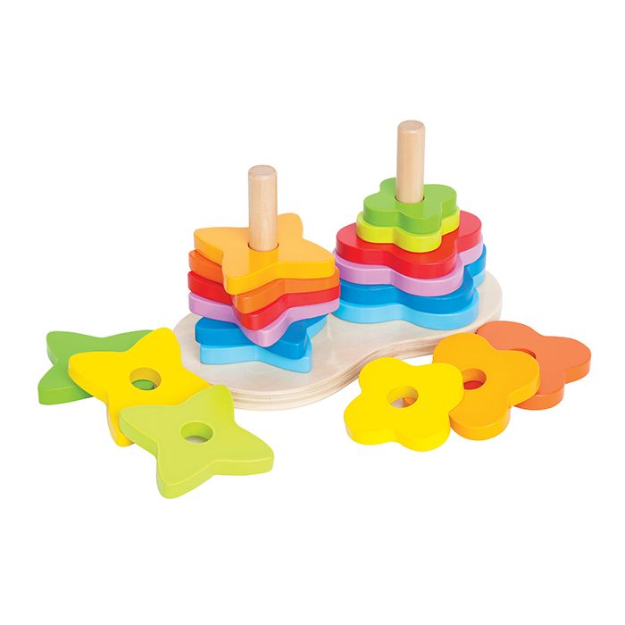 Hape houten regenboog stapeltorens