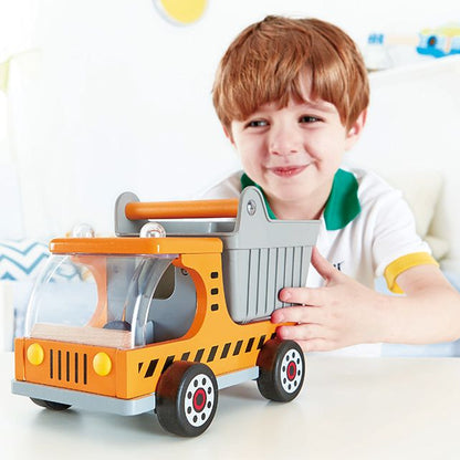 Hape houten kiepwagen