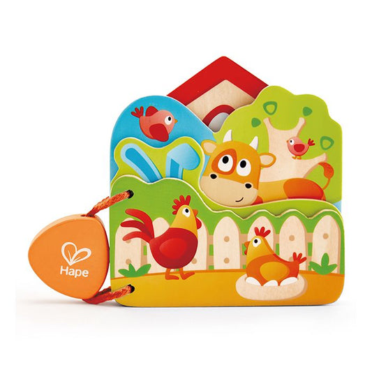Hape houten boerderij boekje