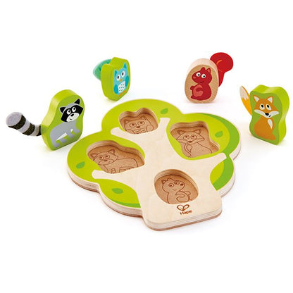 Hape wie zit er in de boom puzzel