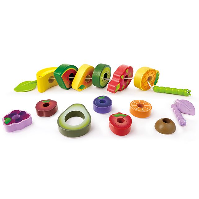 Hape houten fruit rijgkralen