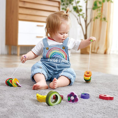 Hape houten fruit rijgkralen