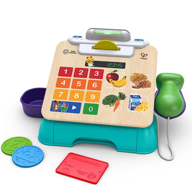 Hape houten kassa met magic touch