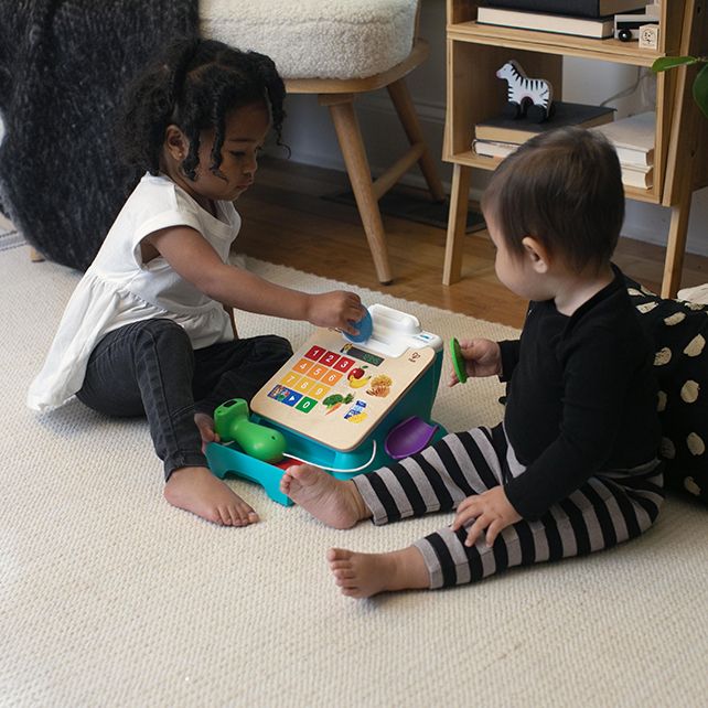 Hape houten kassa met magic touch