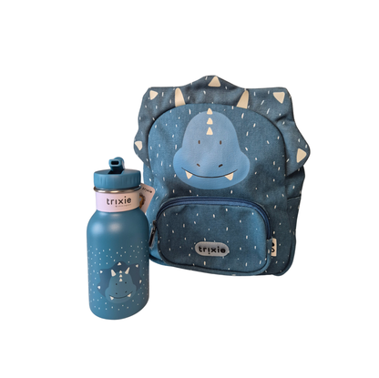 Peuterbundel Mr. Triceratops | Rugzak & RVS drinkfles | Trixie