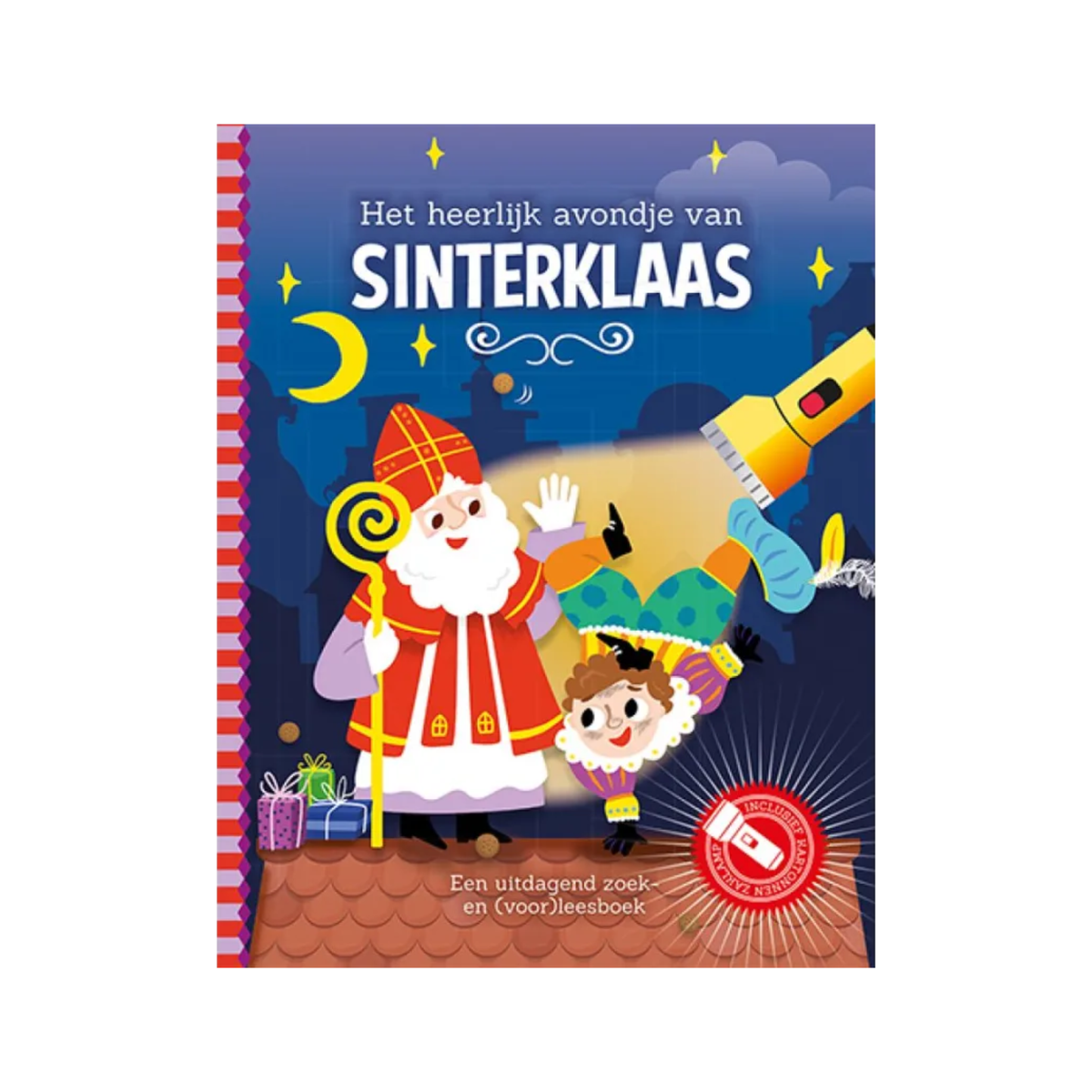 Het heerlijk avondje van Sinterklaas en piet - Zaklampboek
