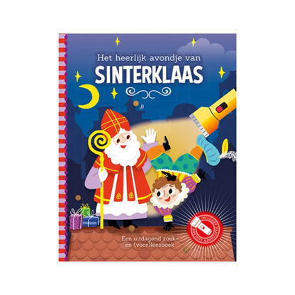 Het heerlijk avondje van Sinterklaas en piet - Zaklampboek