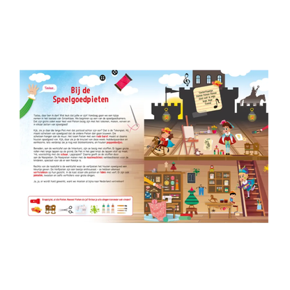 Het heerlijk avondje van Sinterklaas en piet - Zaklampboek